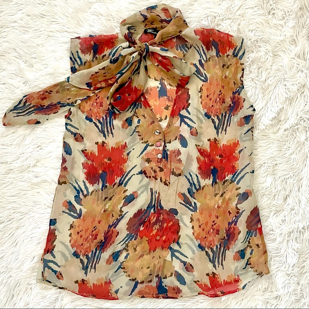 Winter Kate Multicolor Floral Blouse